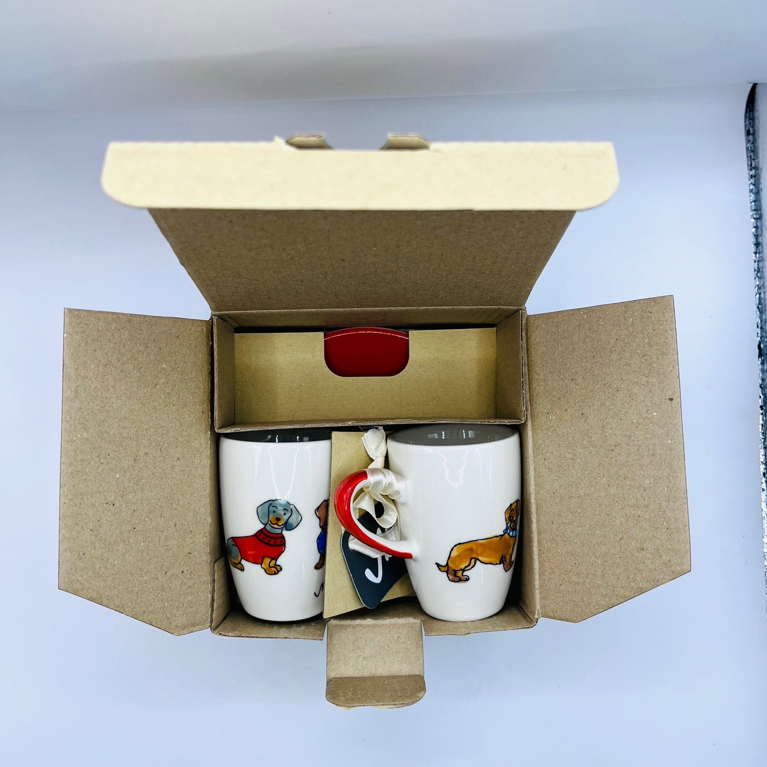 Espresso Tasse - 2er Set in Geschenkbox - Dackelfreunde