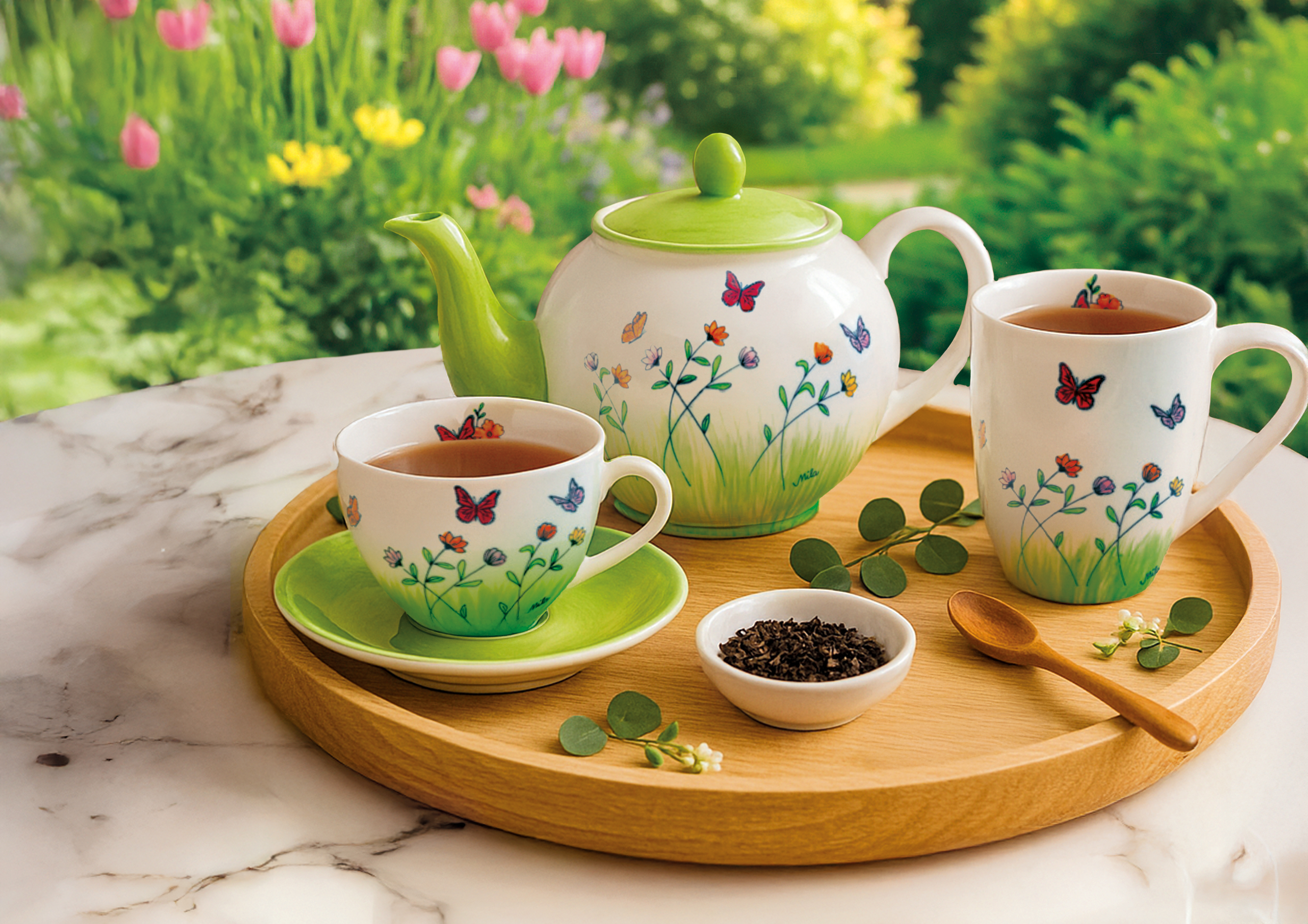 Coffee Pot - Schmetterlinge