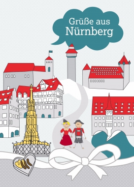 Postkarte - Nürnberg
