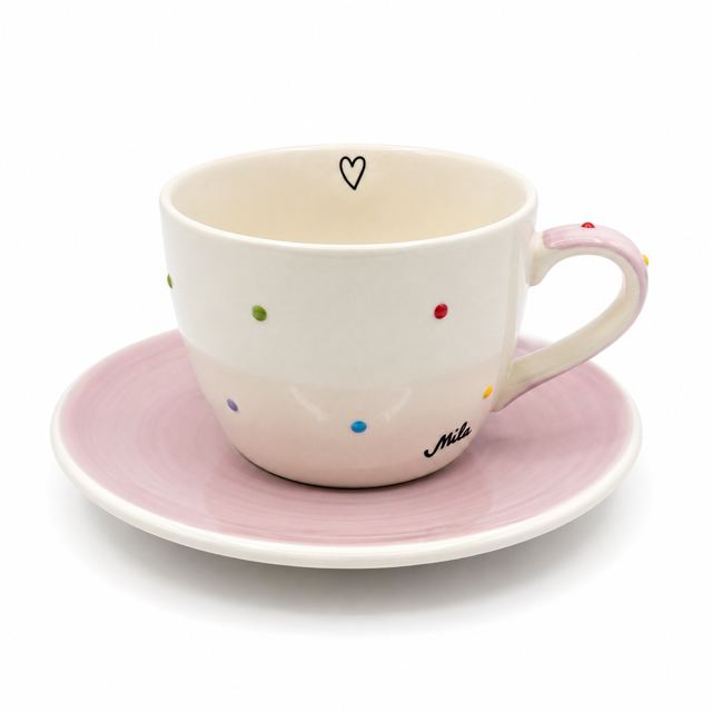 Cappuccino Tasse - Dots