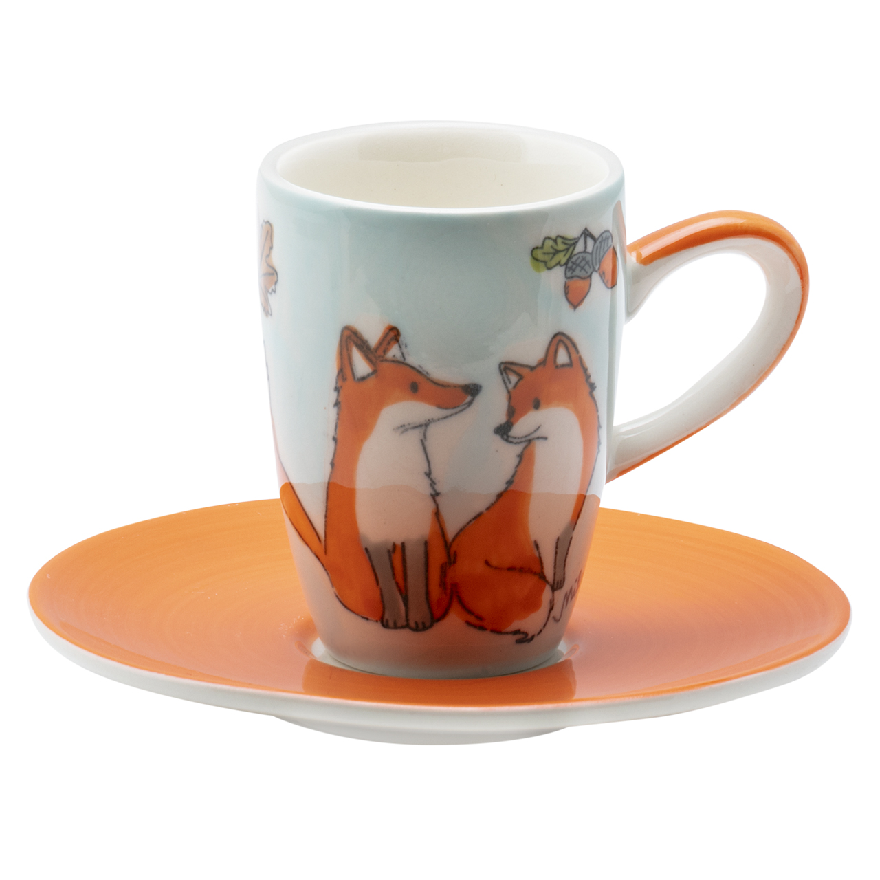 Espresso Tasse 2er Set im Geschenkbox - Fox in Love
